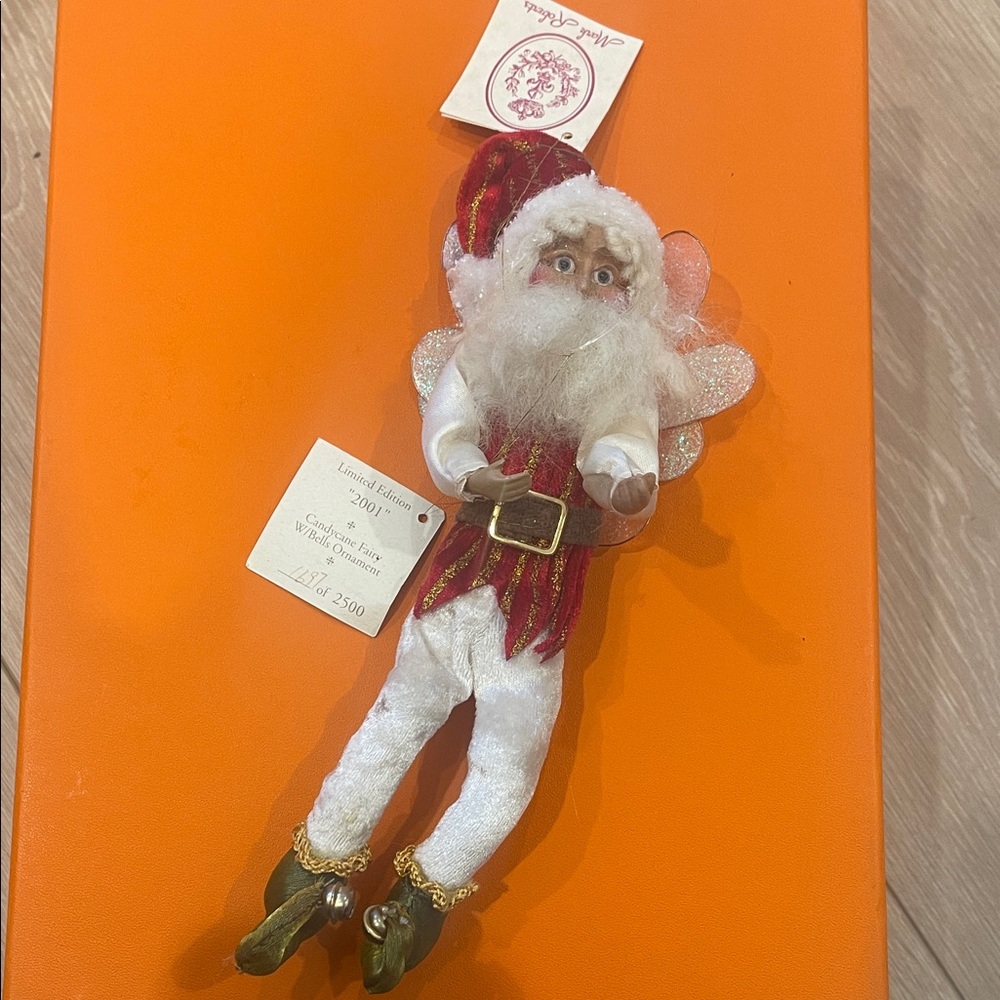 MARK ROBERTS CANDYCANE FAIRY SANTA ORNAMENT LIMITED EDITION
